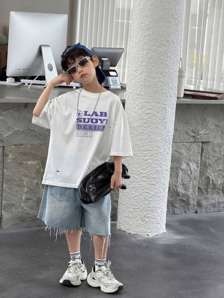 AN Trắng Chữ Tím Rách FS