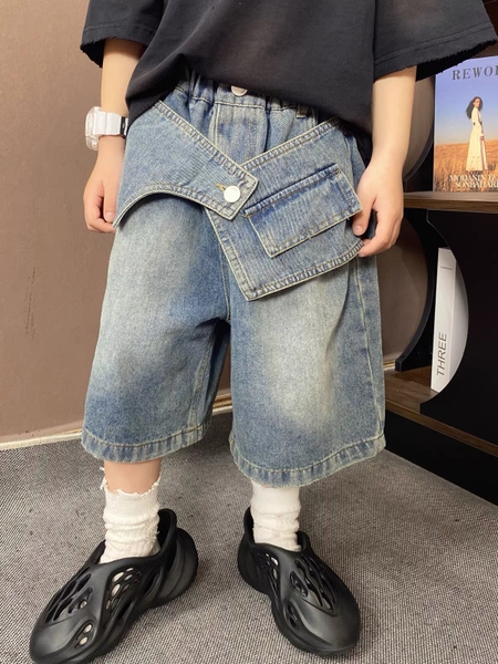 QN Jean Xanh Vạt Nút AY