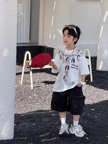 AN Trắng Hình Vẽ Đen FS