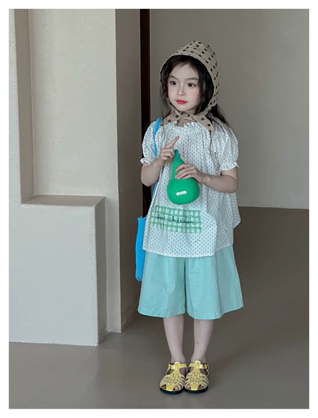SN Áo Kem Bi Xanh+Quần Xanh YY