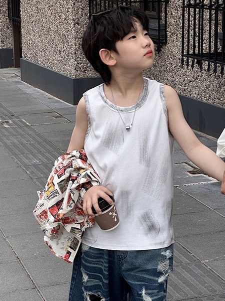 ÁO BA LỖ TRẮNG LOANG ĐEN LY