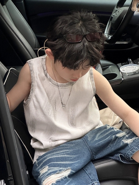 ÁO BA LỖ TRẮNG LOANG ĐEN LY