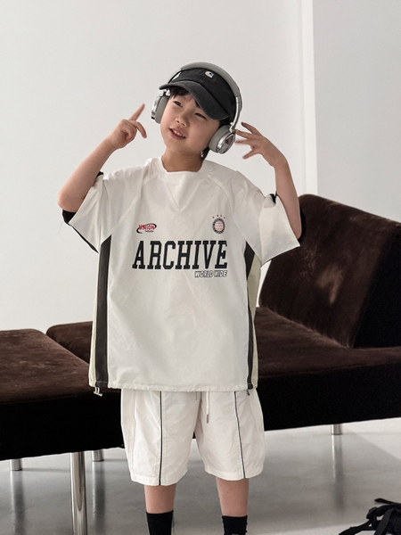 SET Ngắn Dù Trắng ABC