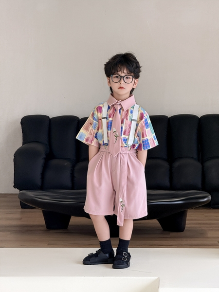 SN Áo Hoa Quần Hồng Kèm Đai YH