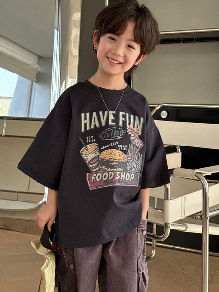 Áo Ngắn Have Fun Đen SN