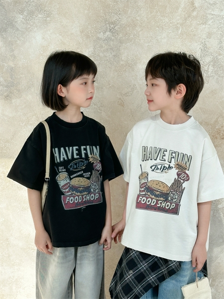 Áo Ngắn Have Fun Đen XDJ