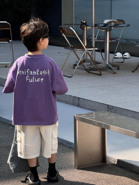 Áo Ngắn Tím Hình FS
