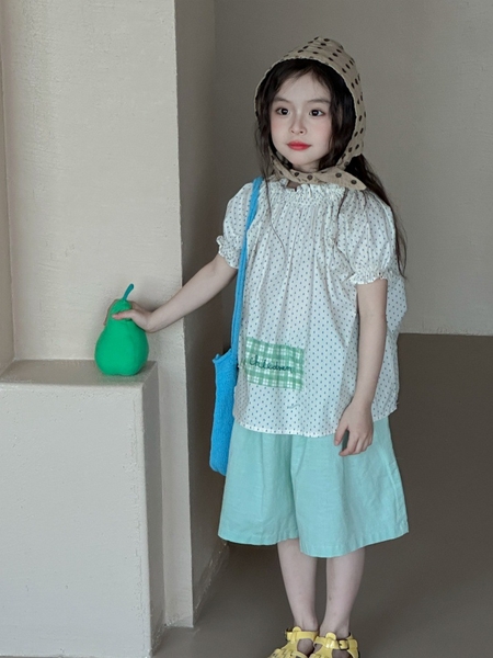 SN Áo Kem Bi Xanh+Quần Xanh YY