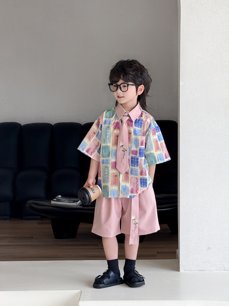 SN Áo Hoa Quần Hồng Kèm Đai YH