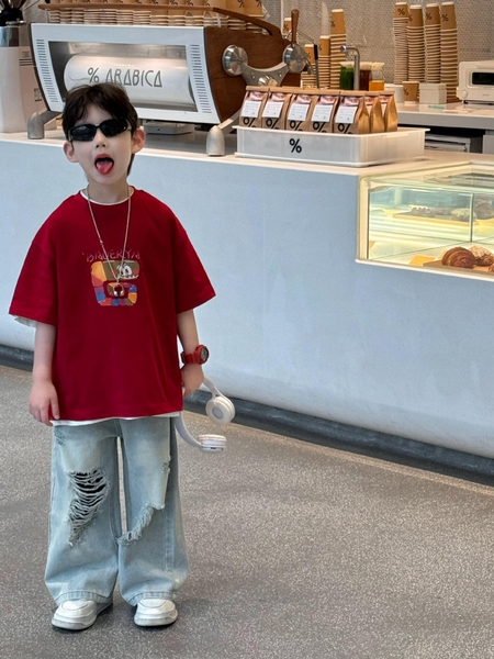 Áo Ngắn Rắn Đỏ FS