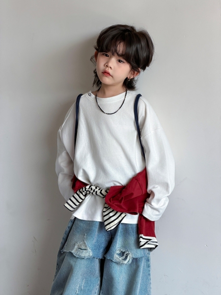 QD Jean Xanh Rách Mix 2 Lớp AY