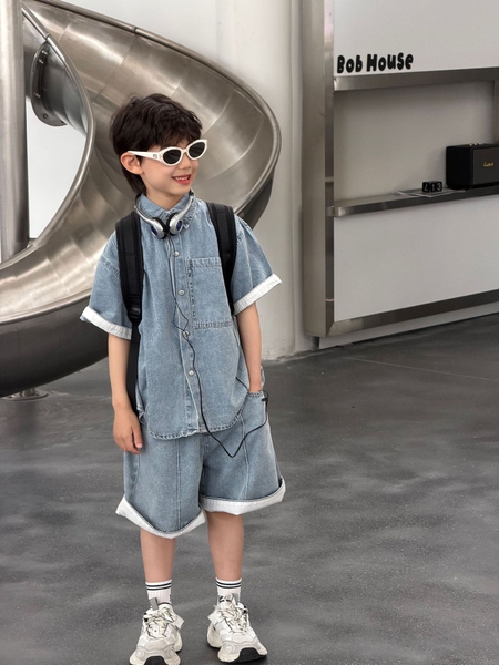 SN Jean Nhạt Túi Trước FS