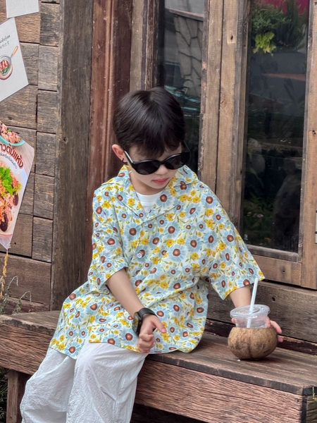 Áo Sơ Mi Hoa Hướng Dương PL