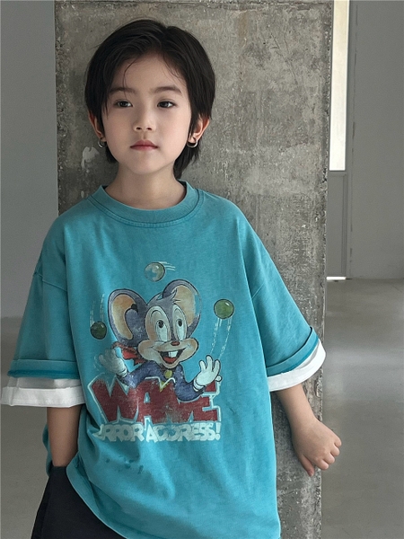 Áo Ngắn Chuột Xanh SN
