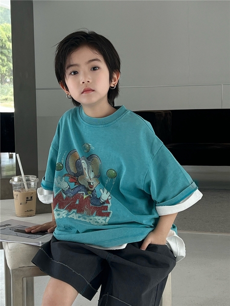 Áo Ngắn Chuột Xanh SN