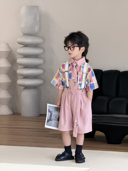 SN Áo Hoa Quần Hồng Kèm Đai YH
