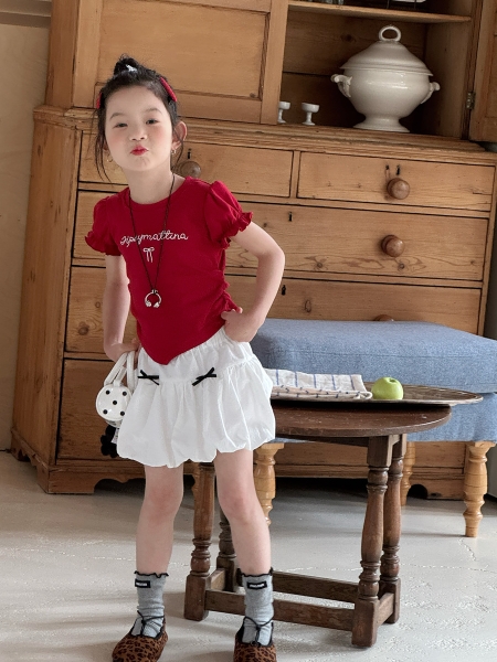 SN Áo Đỏ+CV Trắng Nơ YK