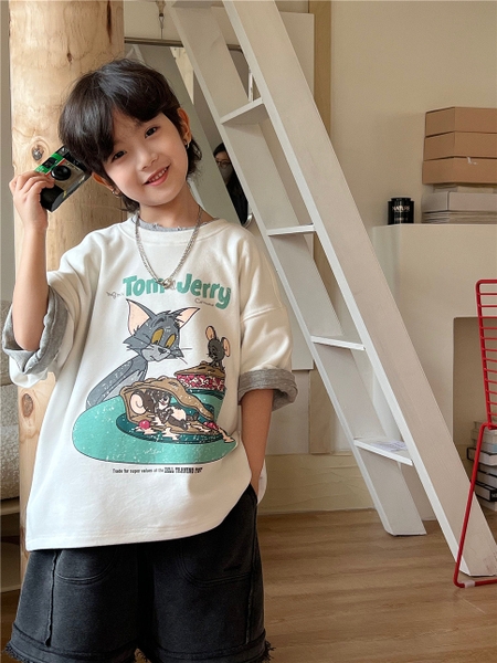 Áo Ngắn T&J Trắng SN