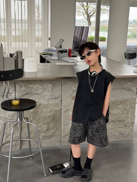 SN Áo Ba Lỗ Đen+Quần Beo FS