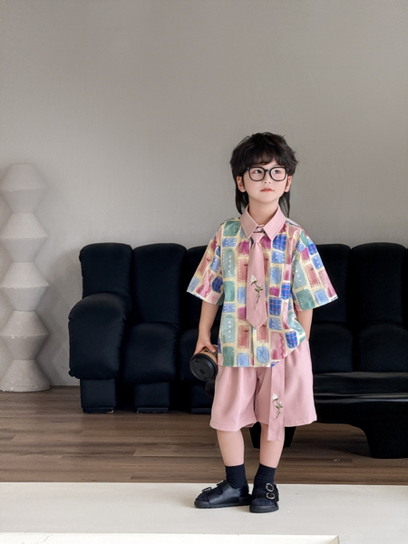 SN Áo Hoa Quần Hồng Kèm Đai YH