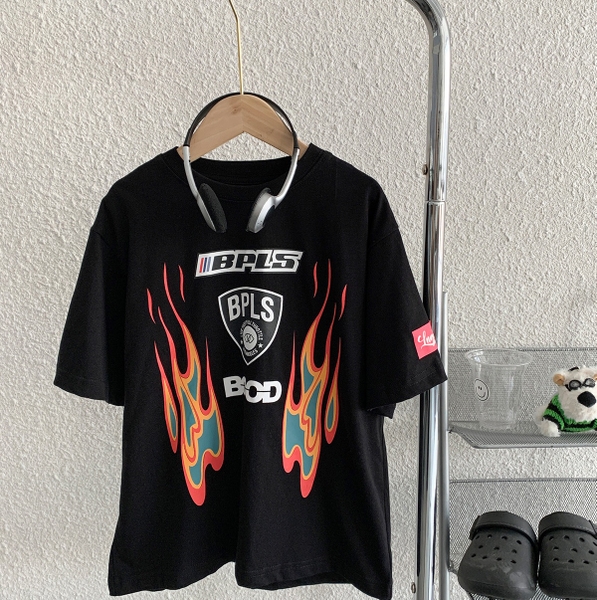 SET Áo Đen Lửa Quần Đỏ FK