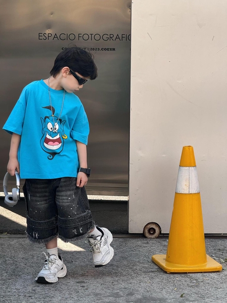 Áo Ngắn Xanh Thần Đèn FS