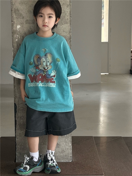 Áo Ngắn Chuột Xanh SN