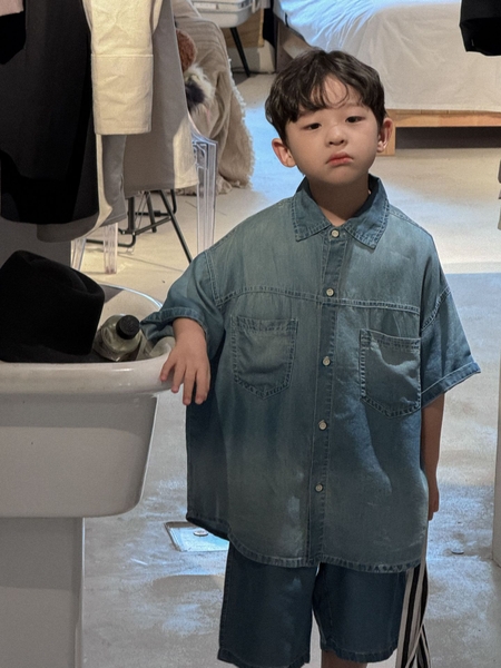 SET JEAN NGẮN XANH LOANG PL