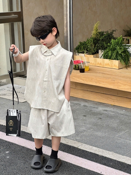 SET Ngắn Xám Túi Trước FS