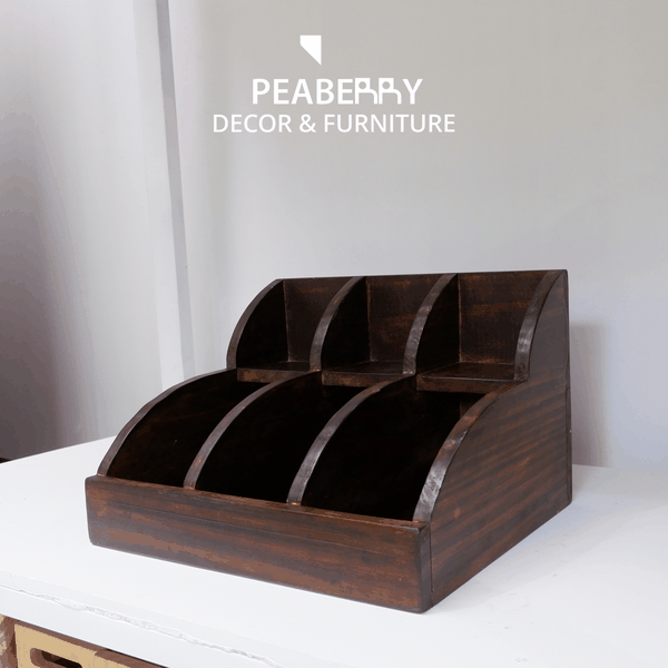 Kệ gỗ decor nhiều ngăn