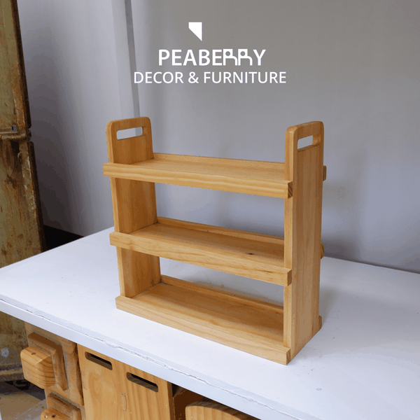 Kệ gỗ decor 3 tầng