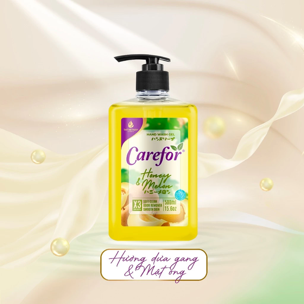 Sữa rửa tay tạo bọt Carefor Chính hãng diệt khuẩn dưỡng ẩm thơm 4 mùi hương dạng chai 500ml