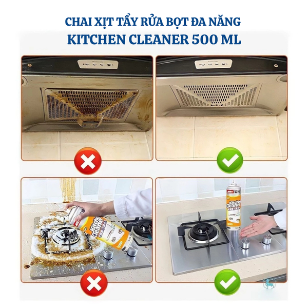 Chai Xịt Vệ Sinh Nhà Bếp Kitchen Cleaner 500 ml