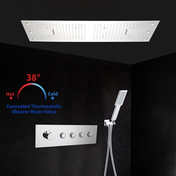 Sen tắm âm tường nhiệt độ Daelim DL344SCR12 ( Bát trần 600x800mm)