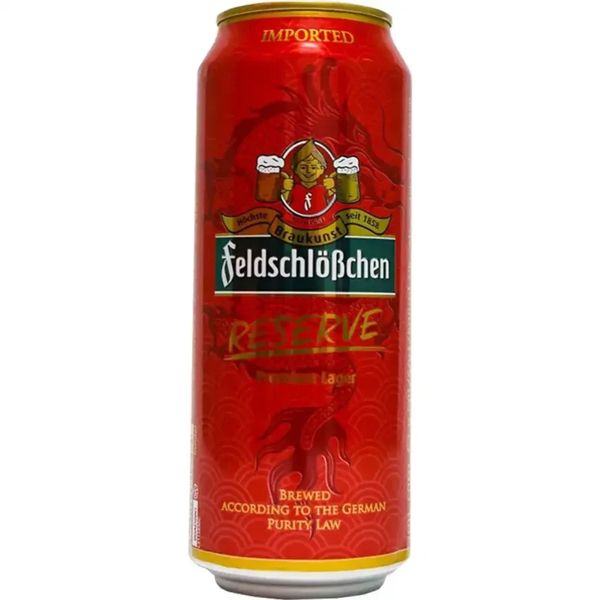 Bia Pháo đài Feldschlosschen Reserve 5.3% Đức – thùng 24 lon 500ml