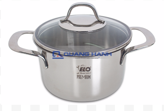 Nồi inox từ ELO Silicano Plus 16cm vung kính
