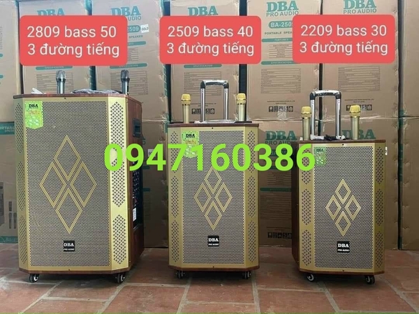Loa kéo karaoke DBA 2509 Bass 40