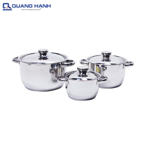Bộ nồi 3  món FIVESTAR 3 đáy Sandwich FS06C2