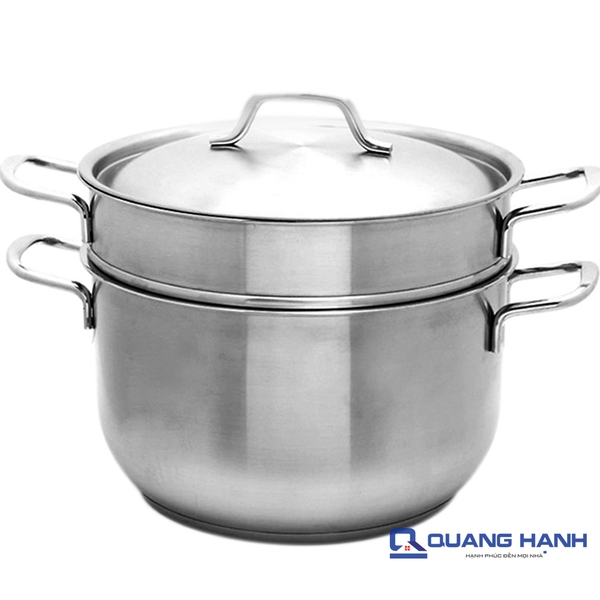 Bộ 2 nồi xửng 3 đáy 30cm Fivestar ST30-3D vung inox