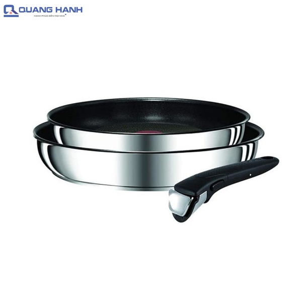 Bộ 2 chảo quai rời Inox Tefal L94090 Ingenio 22 và 26cm