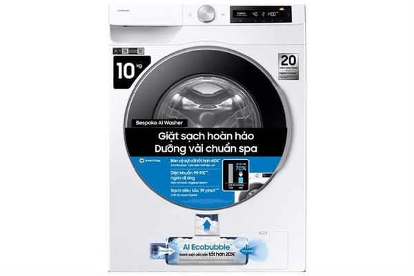 Máy giặt Samsung AI EcoBubble Inverter 10 kg WW10DG6U34LESV Model 2025