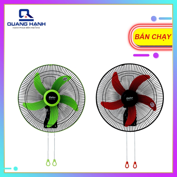 Quạt treo tường Elefan thân sắt cánh 45cm T4505-2D