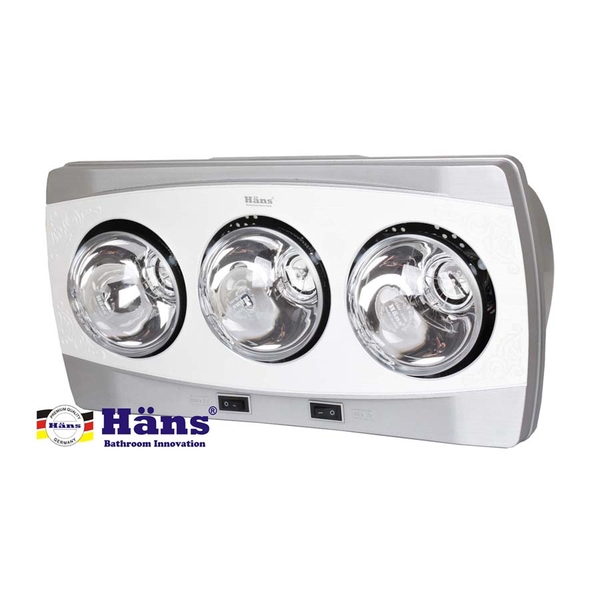 Đèn sưởi nhà tắm Hans 3 bóng H3B