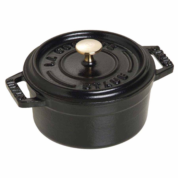 Nồi gang tròn Staub màu đen 22cm - 2.6L