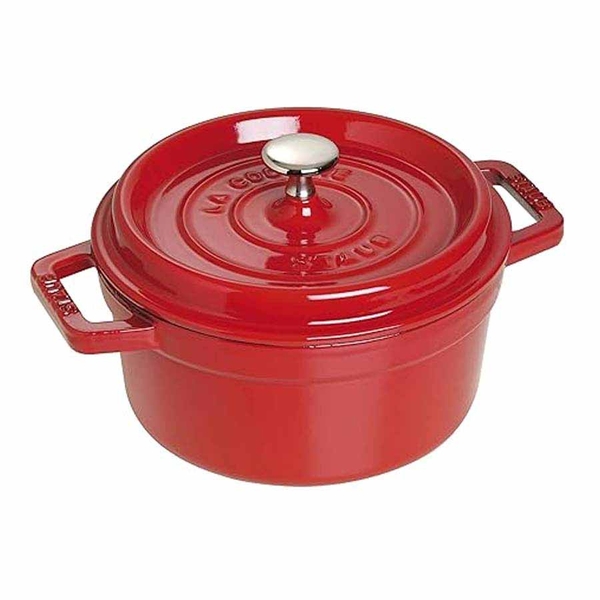 Nồi gang tròn Staub màu đỏ cherry 18cm - 1.7L