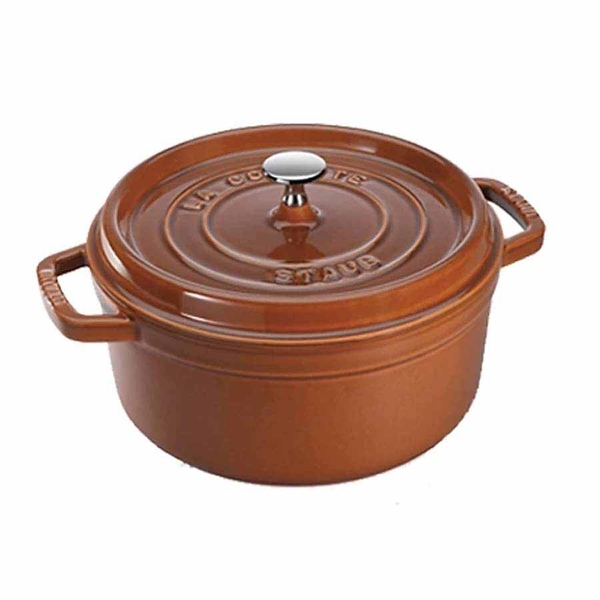 Nồi gang tròn Staub màu nâu vàng 20cm - 2.2L 11020806