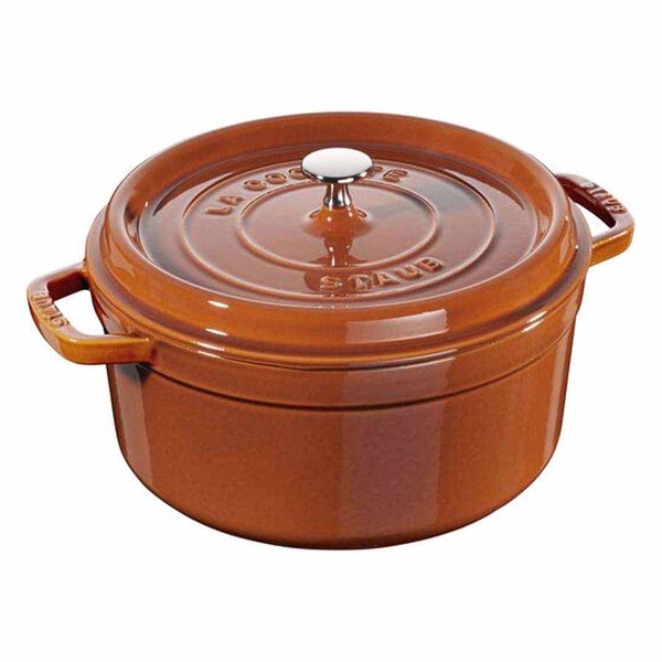 Nồi gang tròn Staub màu nâu vàng 26cm - 5.2L 11026806