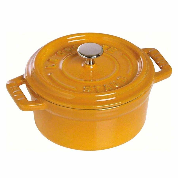 Nồi gang tròn Staub màu vàng 22cm - 2.6L