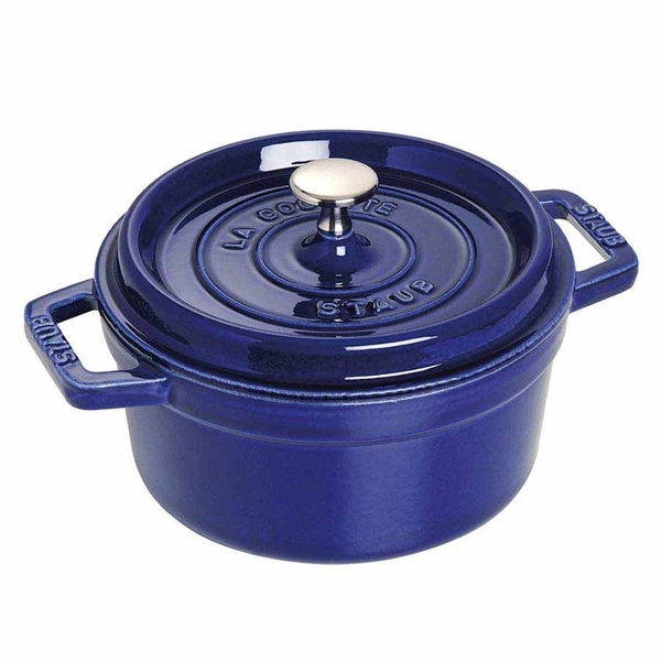 Nồi gang tròn Staub màu xanh đen 20cm - 2.2L 1102091