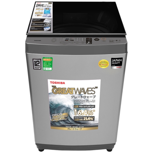 Máy giặt Toshiba Inverter 12 kg AW-DUK1300KV(SG)
